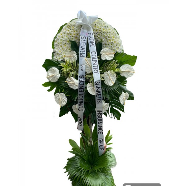 Mini Wreath Funeral Stand