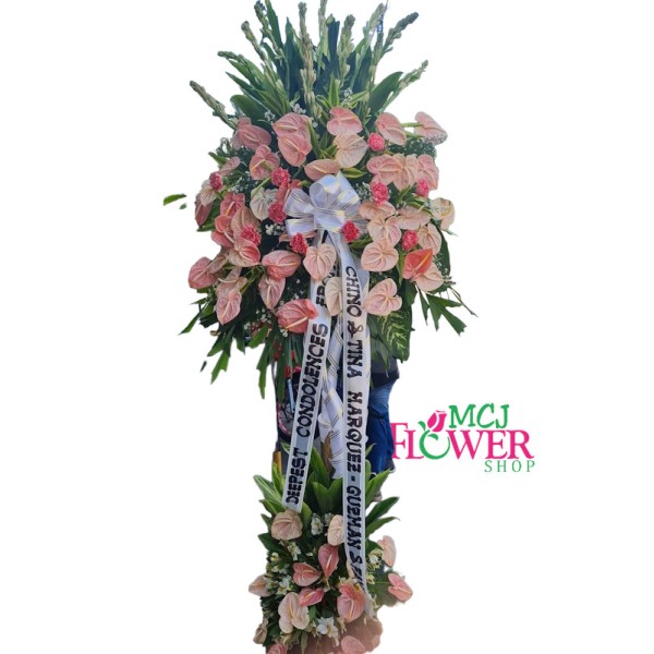 Pink Flowers Funeral